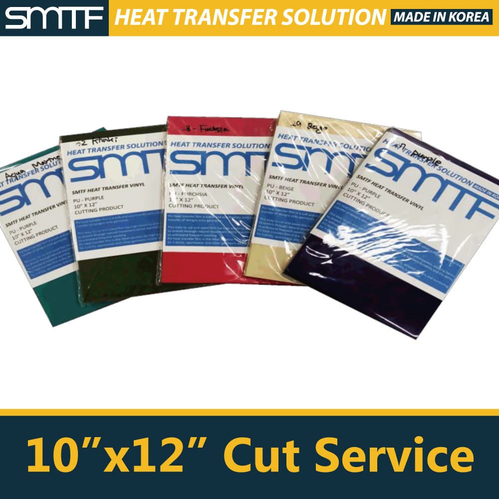 Heat Transfer Vinyl Sheet Cut Service 10_ X 12_